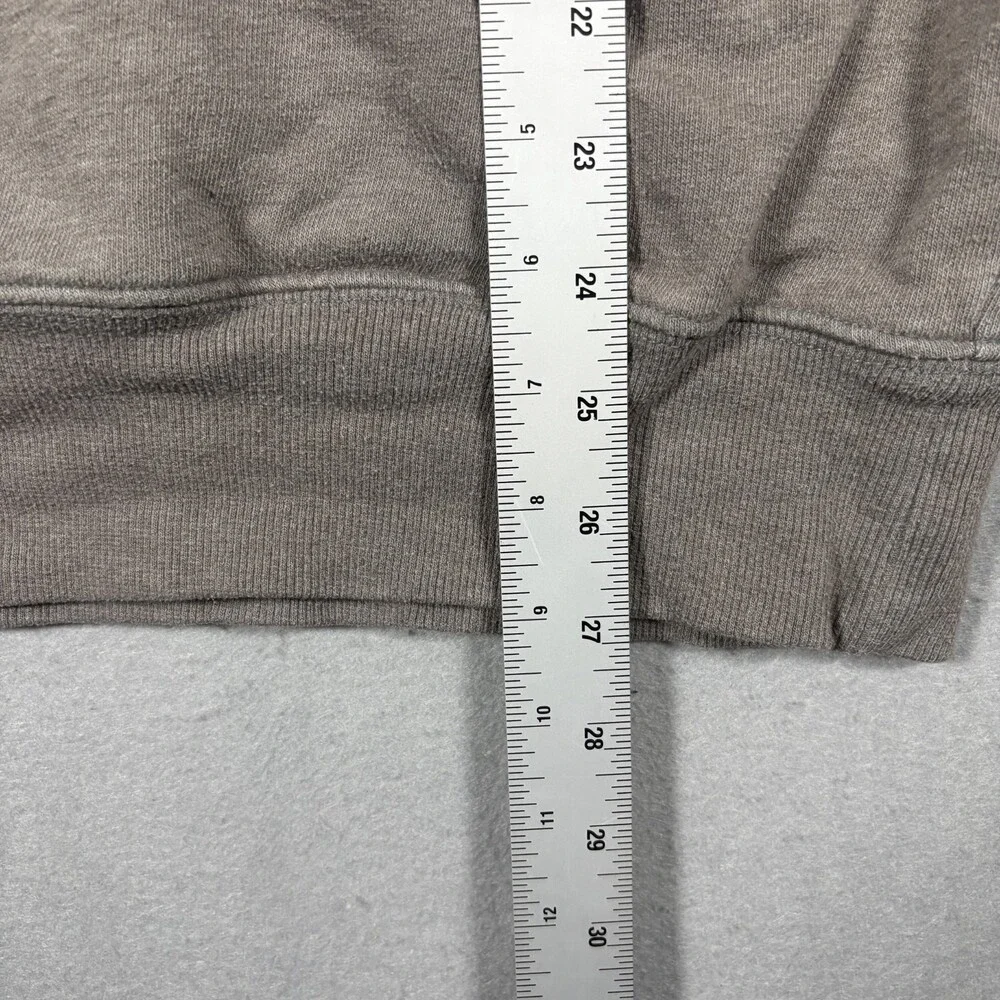 The North Face Bear Graphic Hoodie Mens M Taupe Grey Pullover Sweatshirt